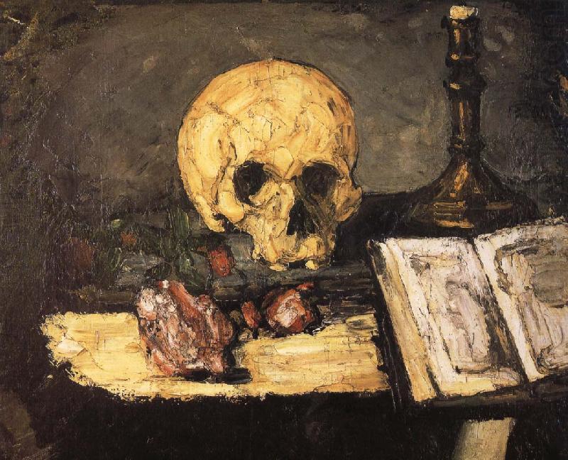 bones and candlestick, Paul Cezanne